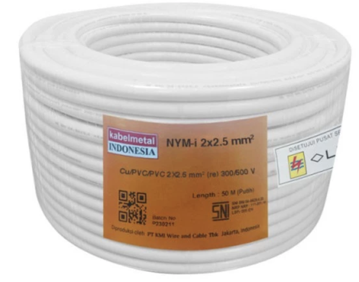 Kabel NYM Kabelmetal (Cu/PVC/PVC) 300/500V